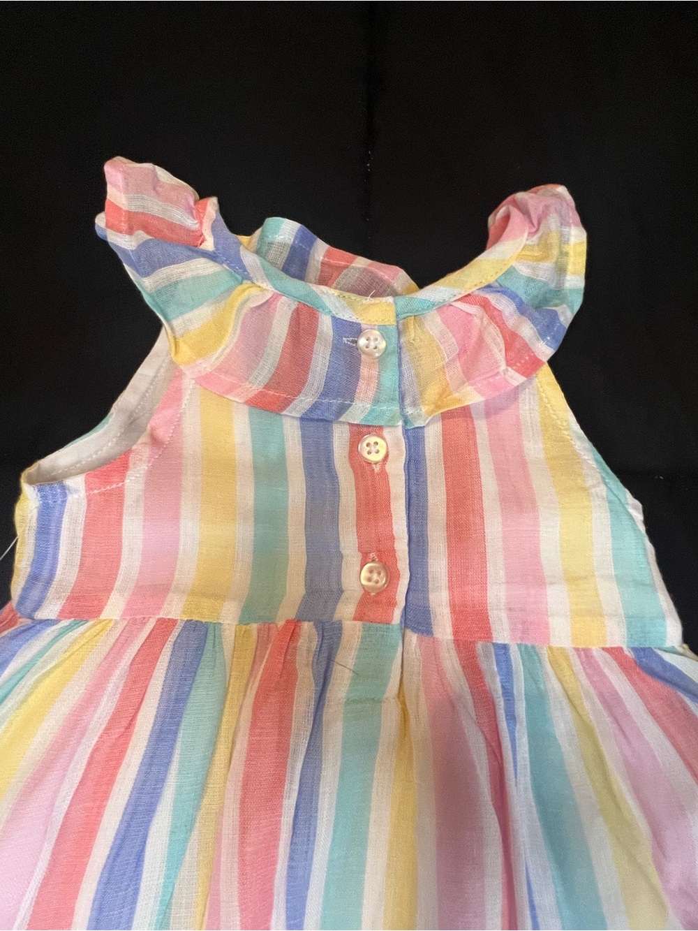 Bundle (2) Toddler Girls Striped Sundresses, Both with Matching Panties - Picture 7 of 16